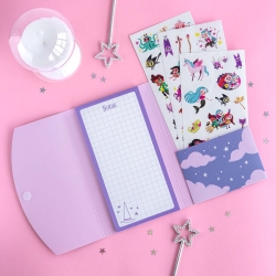 Carpeta con stickers y bloc de notas Anna Kadabra