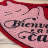 Felpudo gato 'Bienvenidos a su casa' de La Vecina Rubia