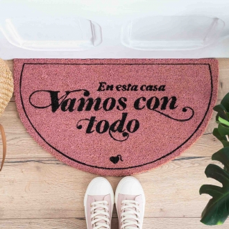 Felpudo 'En esta casa vamos con todo' de La Vecina Rubia