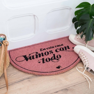 Felpudo 'En esta casa vamos con todo' de La Vecina Rubia