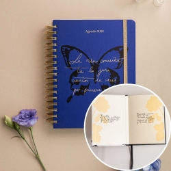 Pack agenda anual diaria + Libreta tapa dura de Sara Búho