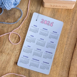 Calendario mesa de tarjetas 2026 72kilos