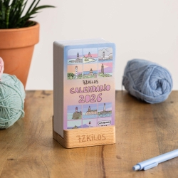Calendario mesa de tarjetas 2026 72kilos