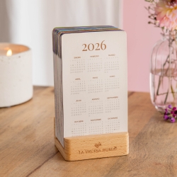 Calendario mesa de tarjetas 2026 La Vecina Rubia