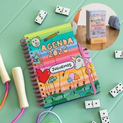 Pack Agenda anual semanal 2026 + Calendario mesa de tarjetas 2026 72kilos