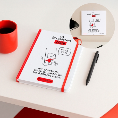 Pack Agenda anual semanal 2026 + Calendario de pared 2026 Occimorons