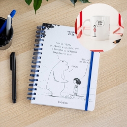 Pack Agenda anual semanal 2026 + Taza "Estoy bien" René Merino