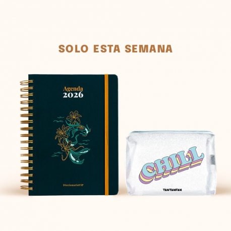 Agenda anual diaria 2026 "DiccionarioVip"