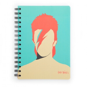 Libreta tapa blanda A5 "Bowie" de Coco Dávez