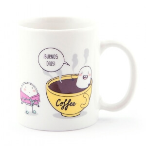 Taza "Buenos dias" de Croqueta y Empanadilla