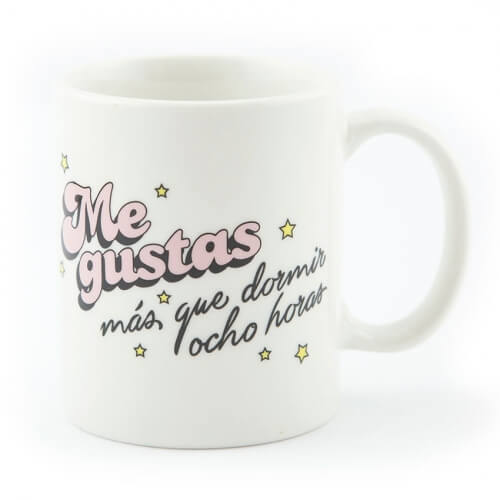 Taza "Me gustas" de La Vecina Rubia