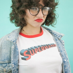 Camiseta "Superhater" de Moderna de Pueblo