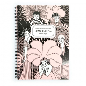 Cuaderno tapa blanda A4 "Grandes cosas" de Divas de Diván
