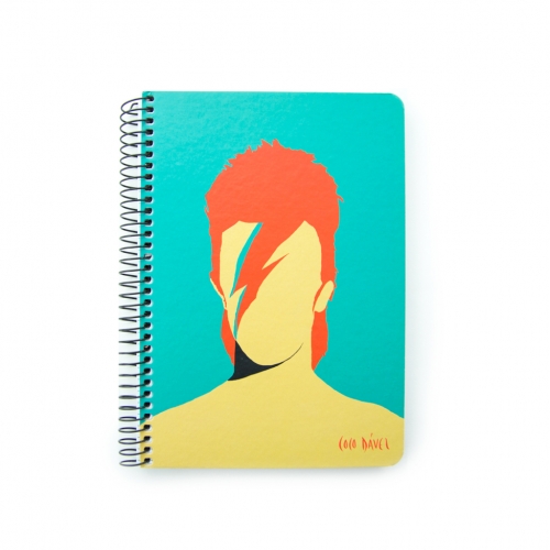 Cuaderno A5 "Bowie" de Coco Dávez