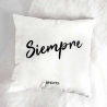 Funda cojín blanco "Ojalá siempre" de Defreds