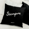 Funda cojín negro "Ojalá siempre" de Defreds